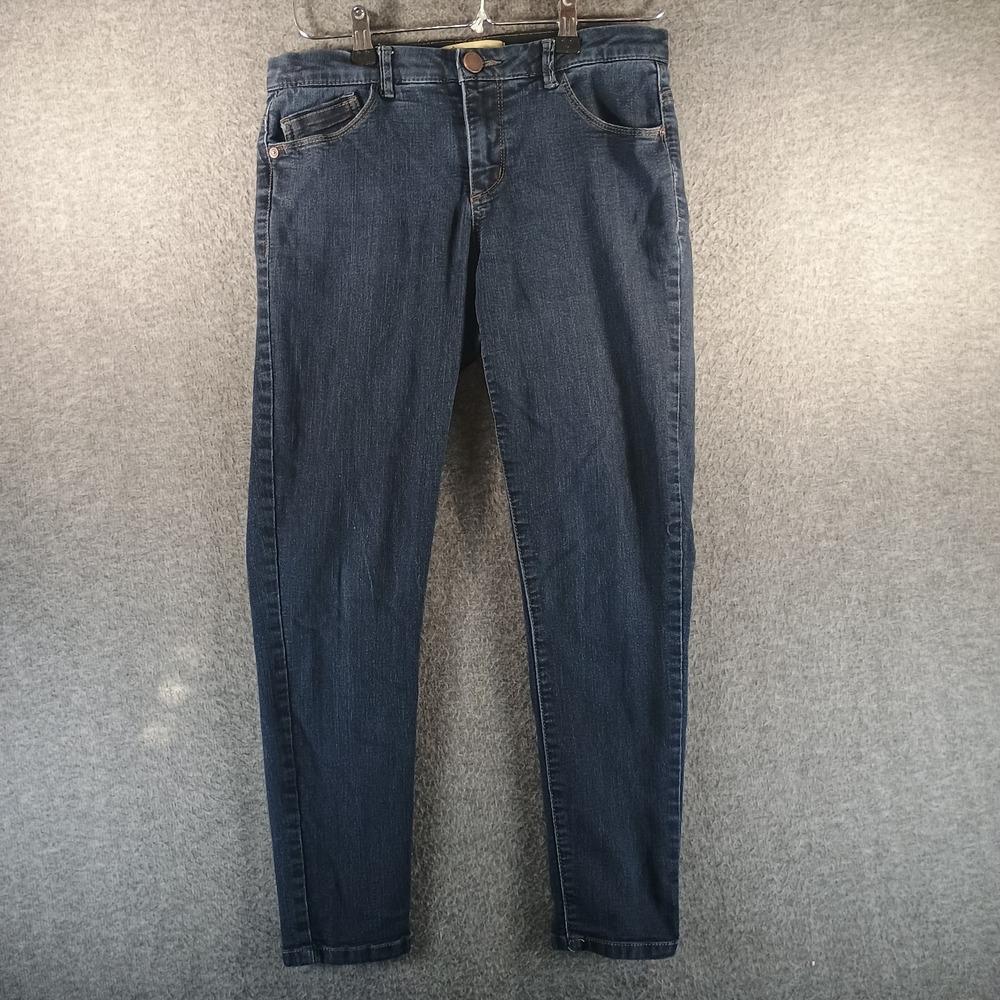 Democracy AB Technology Jeans Women 4 Dark Wash Straight Leg Punk Retro